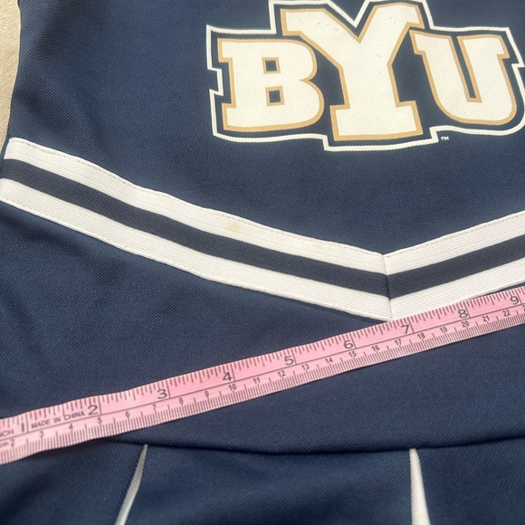 BYU Cheerleader Girls dress with Pom Poms - Picture 7 of 8